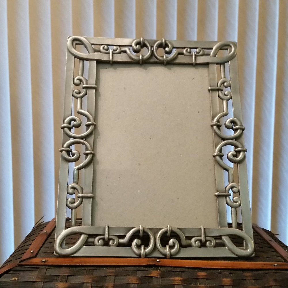 Vintage Pewter Picture Photo Frame by SUN